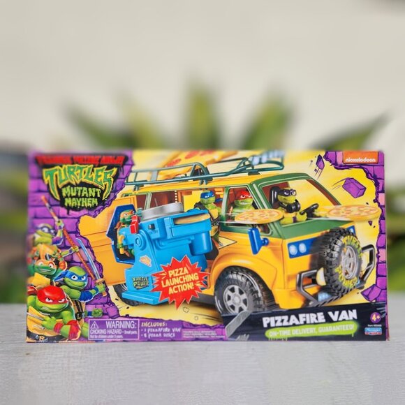 Teenage Mutant Ninja Turtles TMNT Pizza Deliver Van Vehicle Toy Car Mutant Mayhe - Picture 1 of 16